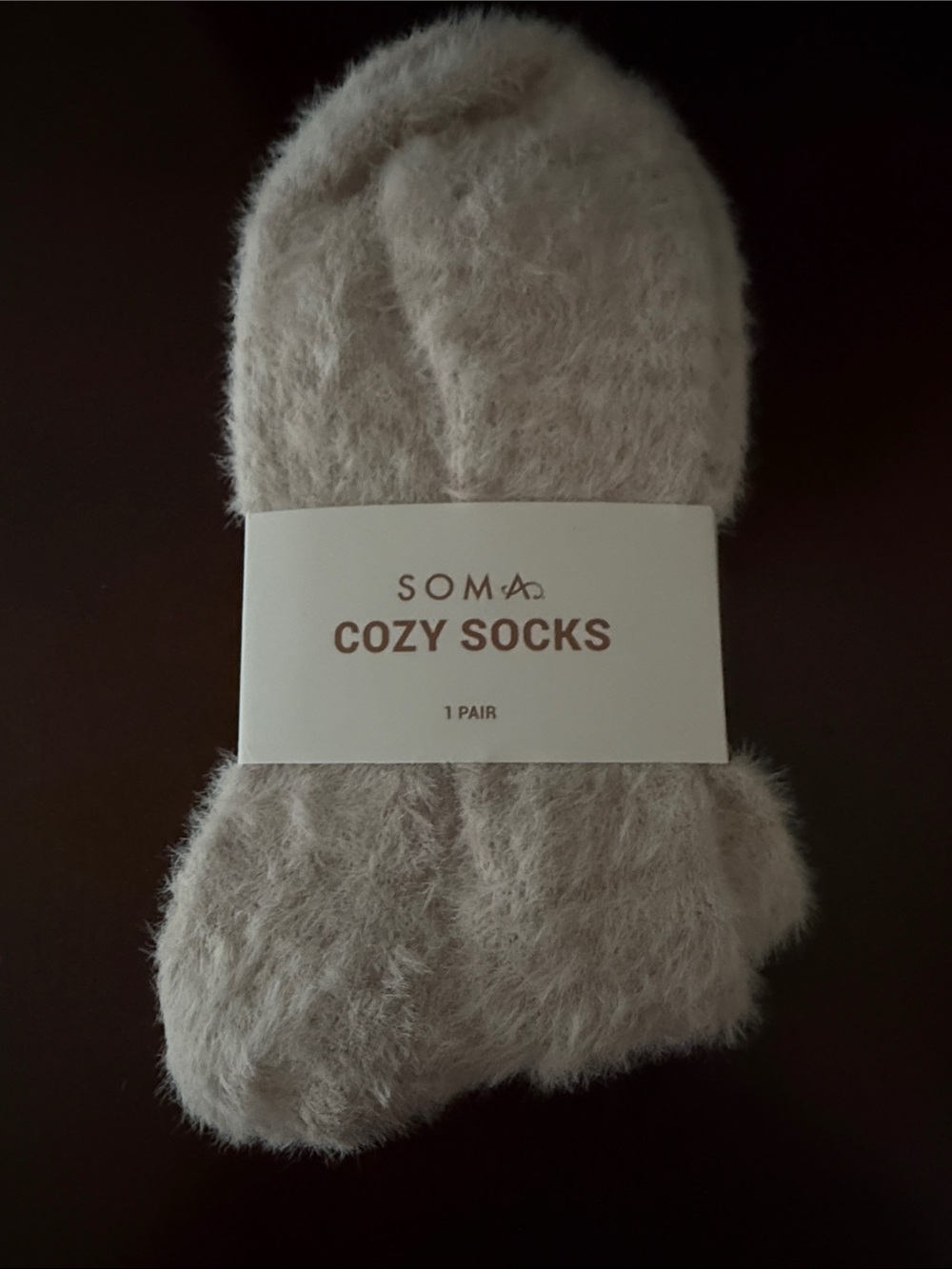 Soma Cozy Soft Plush Crew Socks NWT